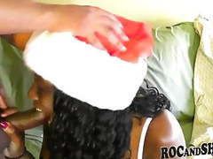 Free-FreePorn.com presents: Sexy ebony girlfriend christmas fuck !!