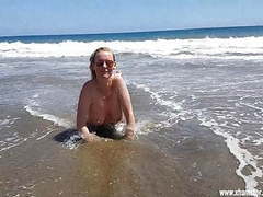 Free-FreePorn.com presents: The beach whore for everyone on gran canaria uncut