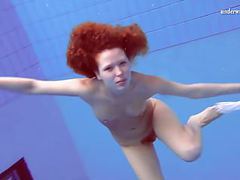 Free-FreePorn.com presents: Matrosova hot ginger pussy in the pool