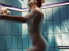 Free-FreePorn.com presents: Hot big titted teen lera swimming in the pool