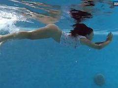 Free-FreePorn.com presents: Puzan bruhova fat teen in the pool