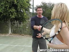 Free-FreePorn.com presents: Big booty blond gets fucked after tennis
