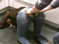 Free-FreePorn.com presents: Anal champagne bottle insertion