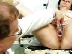 Free-FreePorn.com presents: Grandma feels embarrassed during a gyno exam