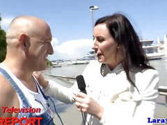 Free-FreePorn.com presents: British news lady enjoys hardcore fuck after interview