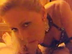 Free-FreePorn.com presents: Soft slow blow job in vamp lingerie..let me take you deeper! do you want me to take you deeper?