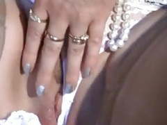 Free-FreePorn.com presents: Mature mom upskirt, flashing, fingering smooth shaved pussy