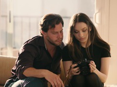 Free-FreePorn.com presents: Cute brunette liv wild enjoys getting fucked good in prone-bone, Couple, Hardcore, High Heels, Long Hair, Lingerie, Stockings, Natural Tits, Blowjob, Ball Licking, Hot Ass, Pussy, Shaved Pussy, Cowgirl, Miniskirt, Babes
