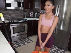 Free-FreePorn.com presents: Skinny latina maid sarah lace drops it all and gets fucked hard, HD POV, Couple, Hardcore, Miniskirt, Latina, MILF, Brunettes, Thong, Skinny, Small Tits, Blowjob, Cowgirl, Asshole