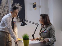 Free-FreePorn.com presents: Rebecca volpetti wearing nylon stockings getting fucked hard