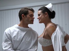 Free-FreePorn.com presents: Penny barber enjoys while getting fucked by her dirty doctor