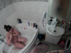 Free-FreePorn.com presents: Curvy naked girl takes a sexy shower
