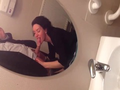 Free-FreePorn.com presents: Homemade bathroom blowjob from beautiful wife
