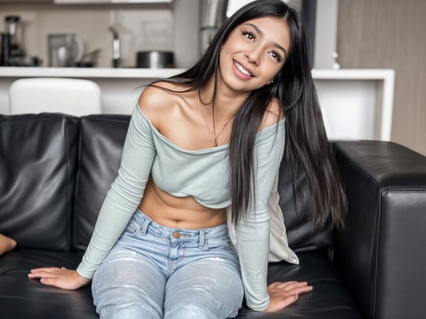 Free-FreePorn.com presents: Cute tiny teen latina tight pussy banged hard at amateur casting