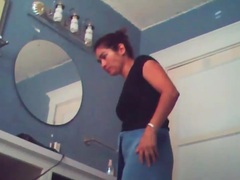 Free-FreePorn.com presents: Voyeur camera captures naked chick in bathroom