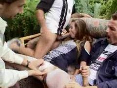Free-FreePorn.com presents: Older guys convince her that anal would be fun