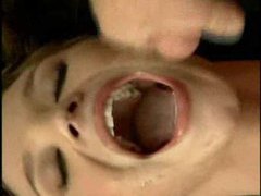 Free-FreePorn.com presents: Lots of guys shoot cum on her body