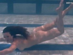 Free-FreePorn.com presents: Underwater swimming and striptease with a beauty