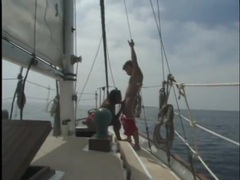 Free-FreePorn.com presents: Interracial on a boat with a beautiful black girl