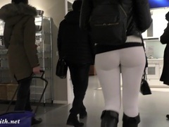 Free-FreePorn.com presents: Jeny smith  camel toe white leggings