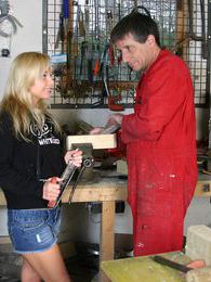 Free-FreePorn.com presents: Blonde teenage beauty fucking her old and horny handyman