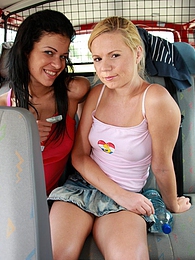 Free-FreePorn.com presents: Naughty young Ellis and her hot friend share a hard cock