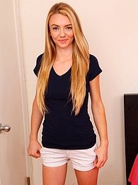 Free-FreePorn.com presents: Perky breasted Molly Mae fingering tight pussy