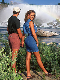 Free-FreePorn.com presents: Pam Lee Enjoys the Sights and a Gangbang at Niagara Falls