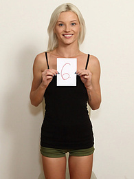 Free-FreePorn.com presents: Blond hungarian teen Zazie Skymm gets completely naked during a solo shoot
