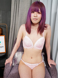 Free-FreePorn.com presents: Asian girl Shiori Fujimori displays her petite tiny tits and unveils her complete nakedness in a solo