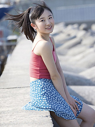 Free-FreePorn.com presents: Asian teen Chisaki Morito demonstrates her tiny tits and demonstrates her exposed body outdoors